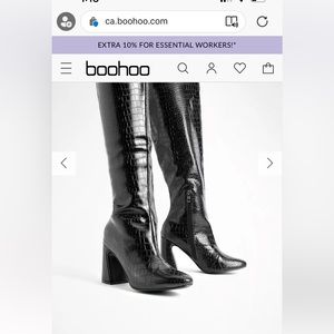 Bought these boots from boohoo, I bought the wrong size so never worn. Wide calf